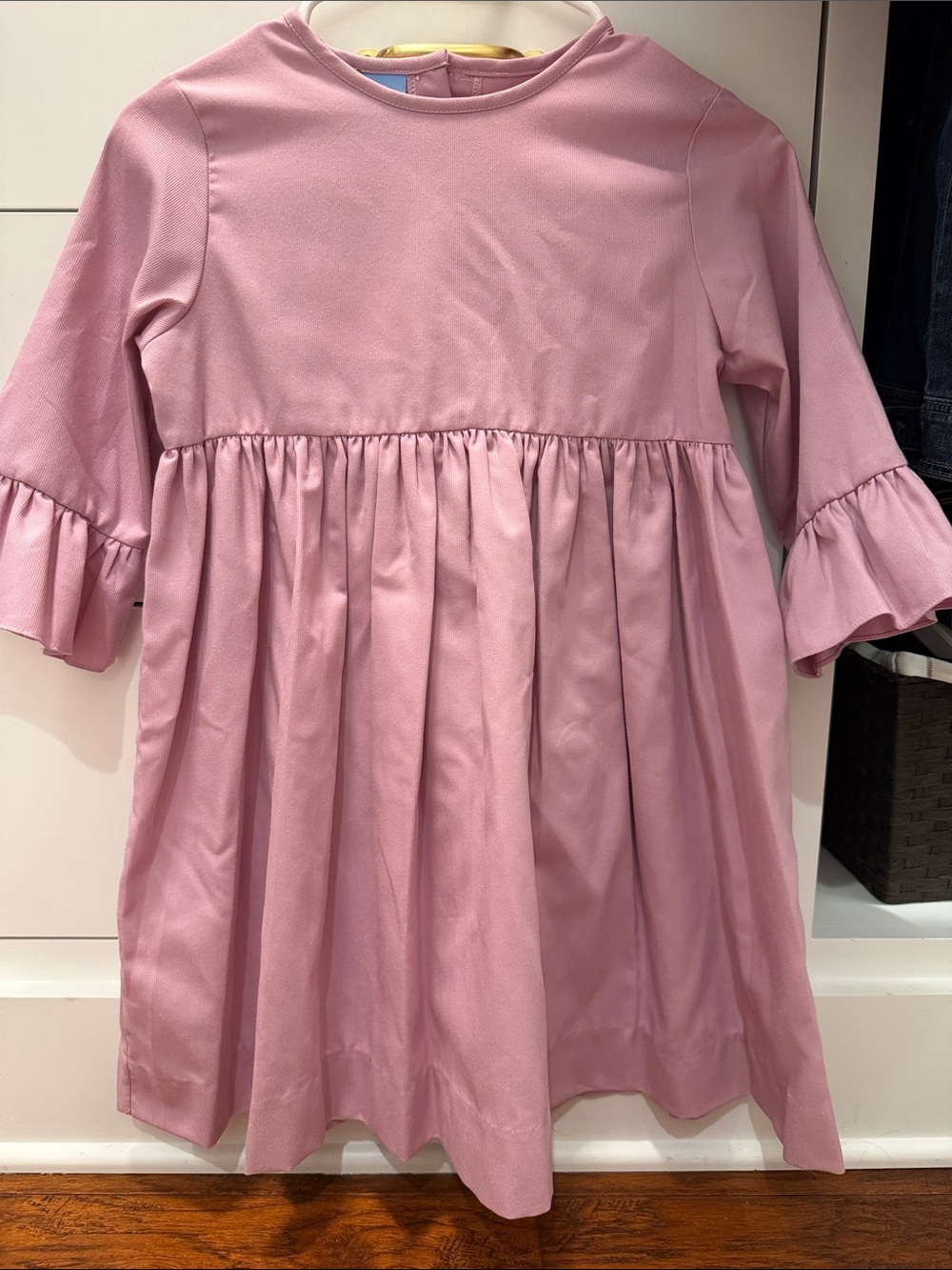 Girls Bella Bliss Lavender Pique Blake Dress with Ruffle Sleeves size 10